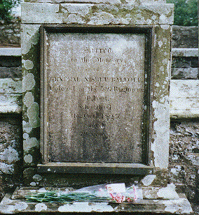 Nisbet Balfour's gravestone